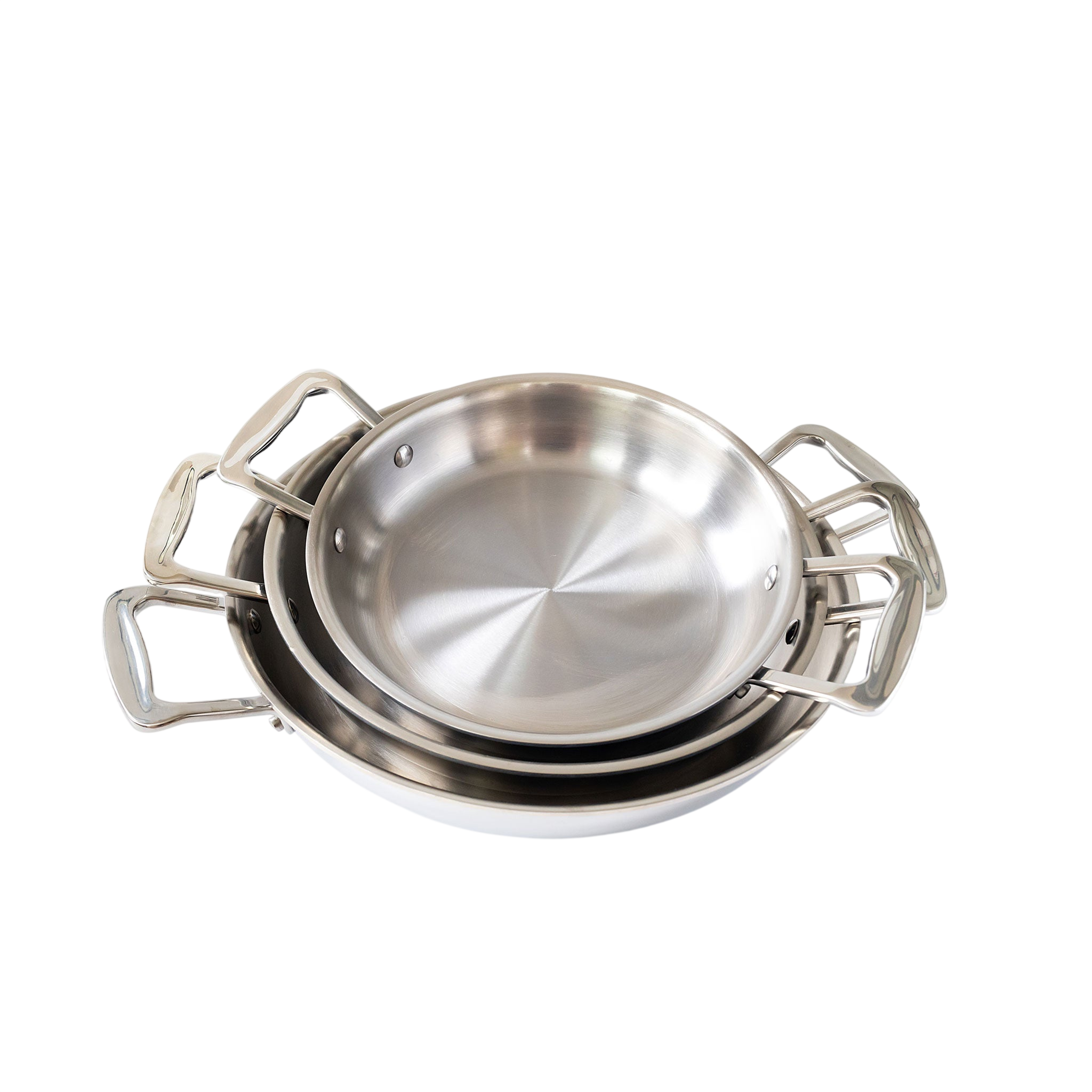 3- Piece Fry Pan Set With Short Handles