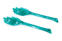 Green Hand Resin Salad Server | Hand-Poured Resin
