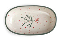 White Handmade Ceramic Serving Bowl (Set of 2)