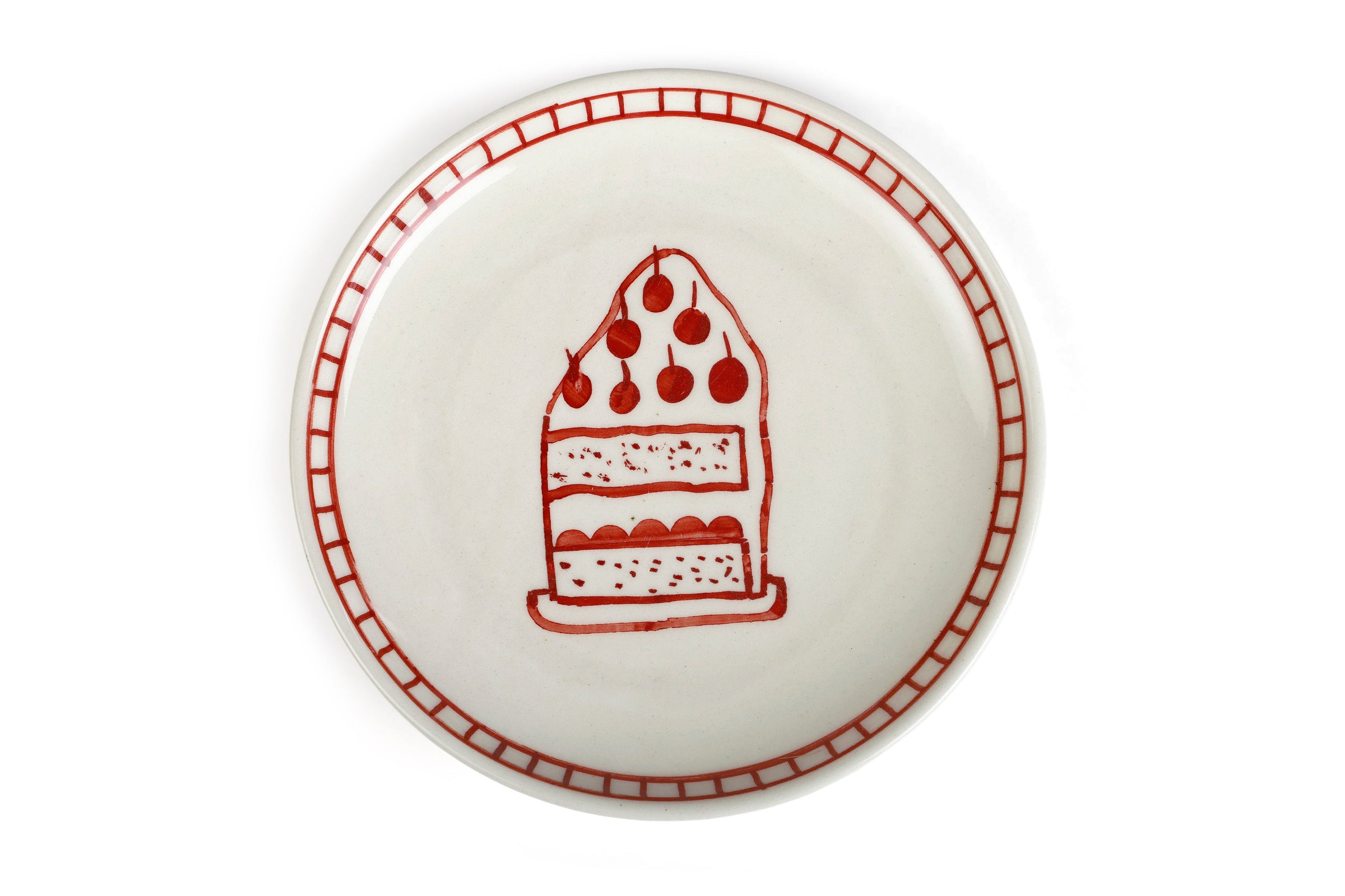 Ceramic Celebration Dessert Plates (Set of 2)