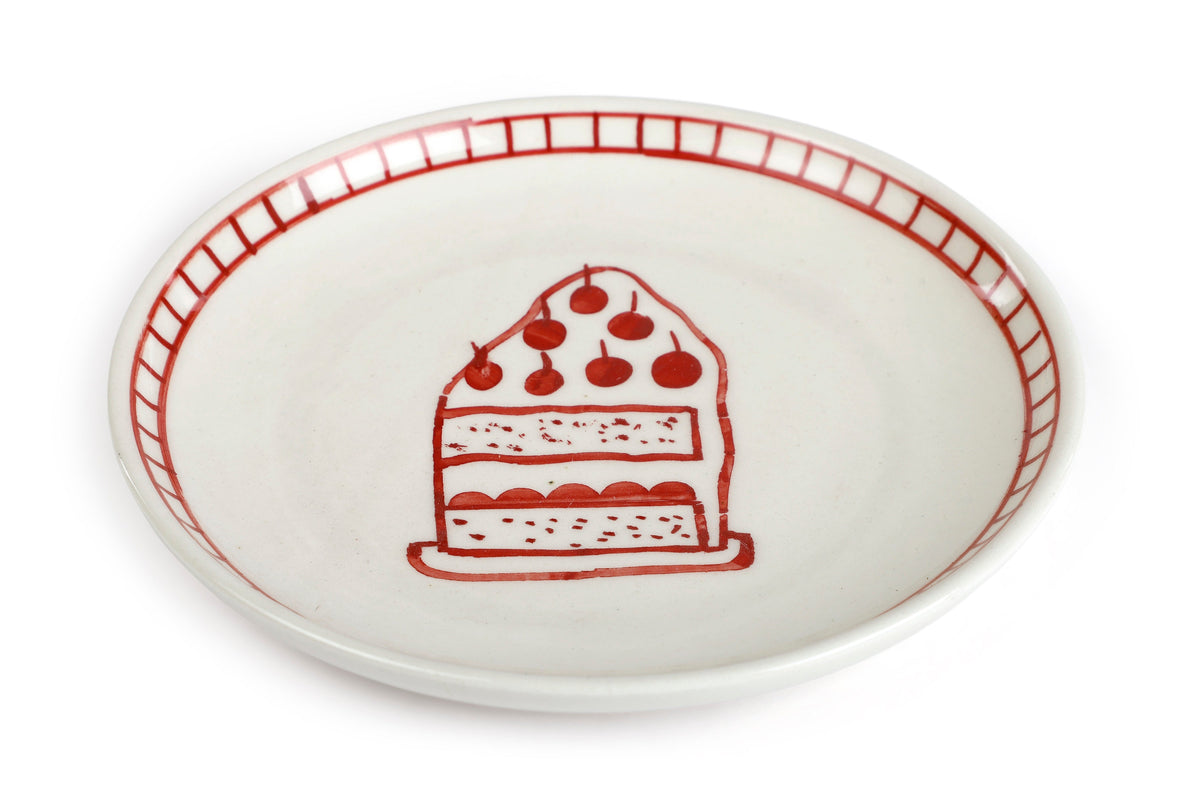 Ceramic Celebration Dessert Plate