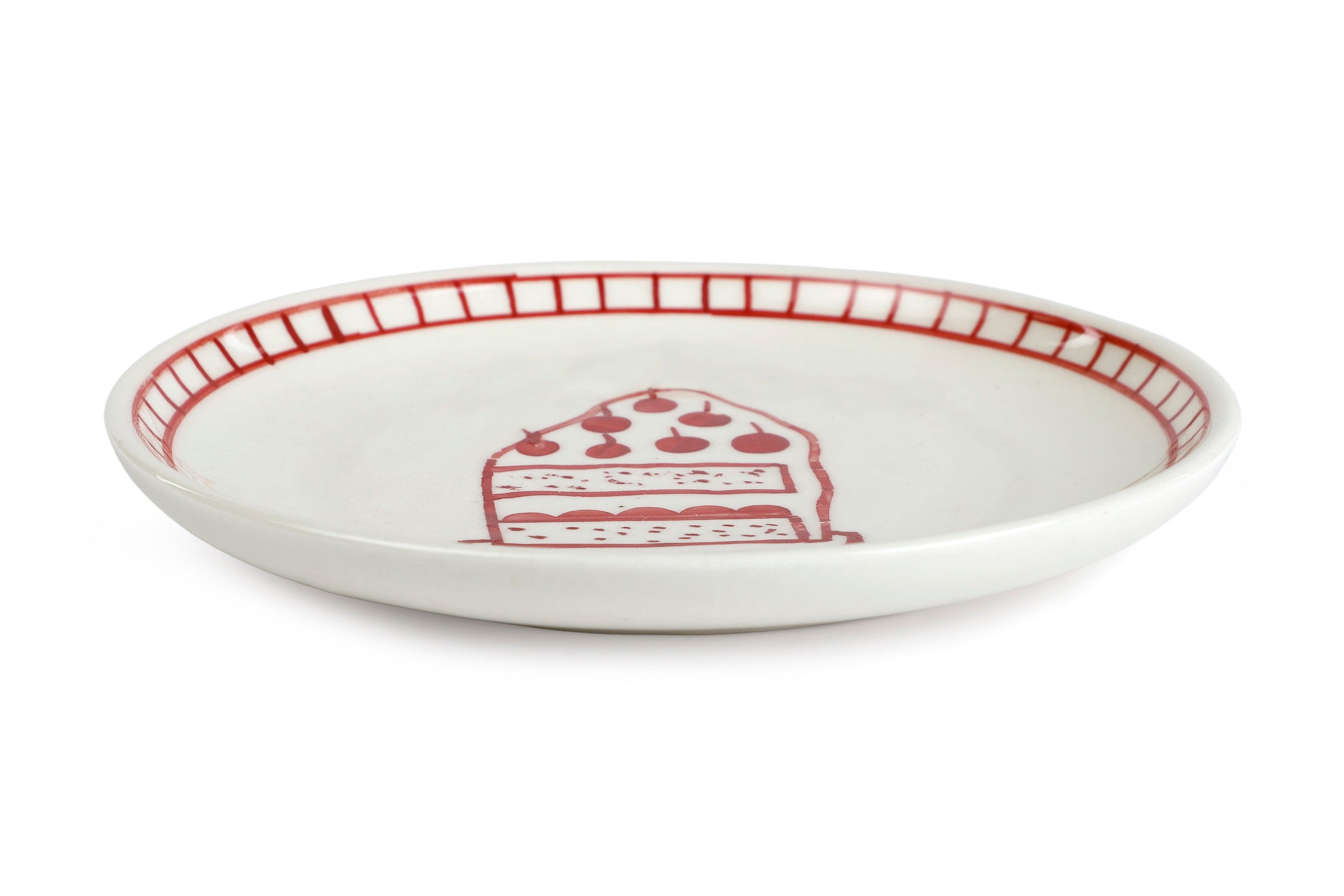 Ceramic Celebration Dessert Plates (Set of 2)