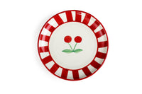 Ceramic Cherry Dessert Plate (Set of 2)