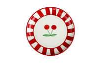 Ceramic Cherry Dessert Plate (Set of 2)