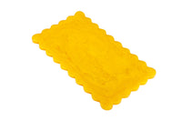 Hand-Poured Resin Scallop Rectangle Cheese Board - Mustard