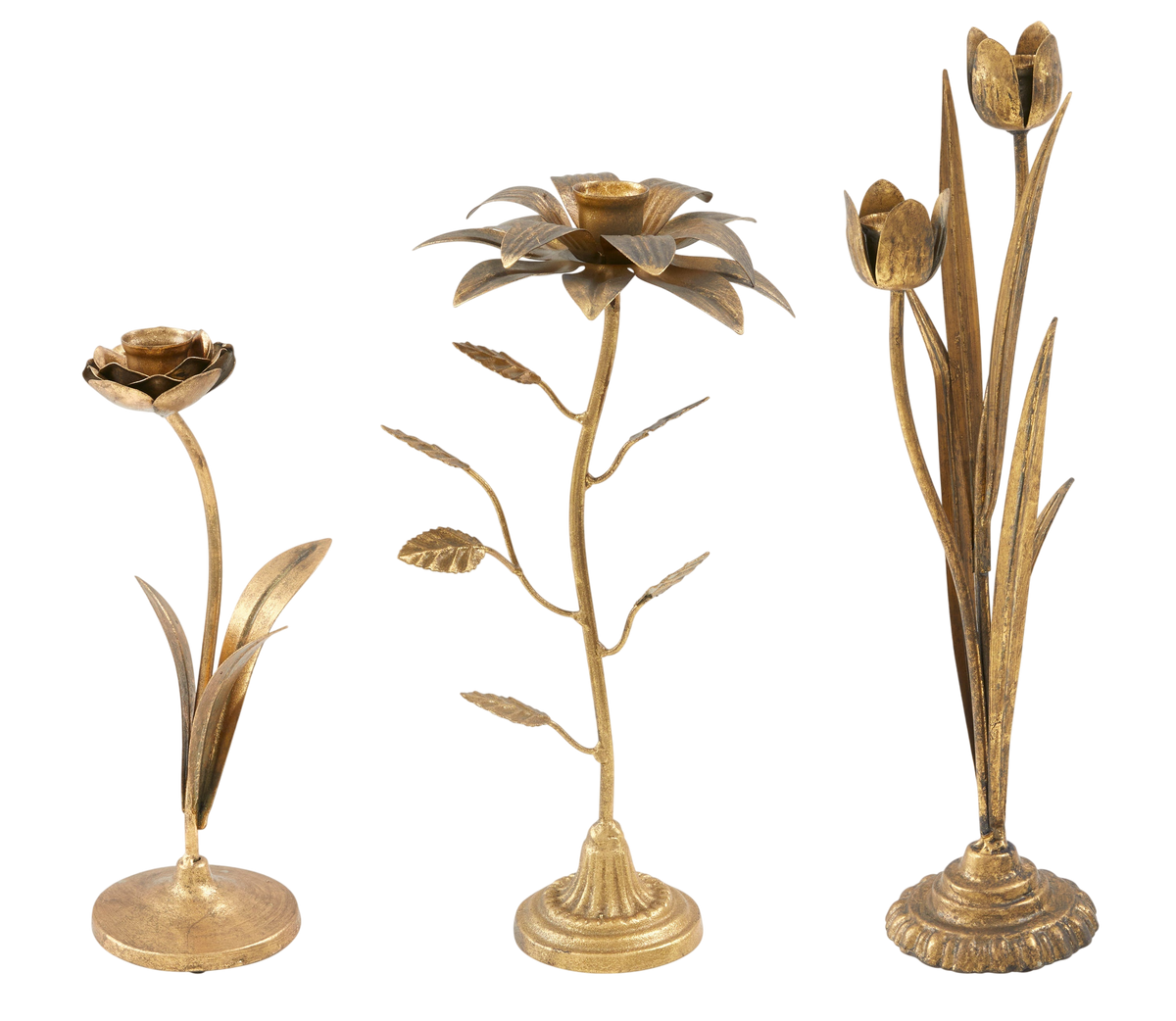 Fleur Taper Holders