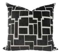 Labyrinth Charcoal Pillow