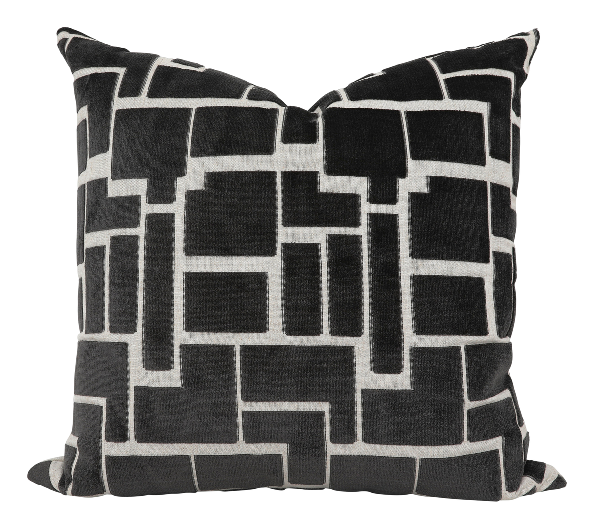 Labyrinth Charcoal Pillow