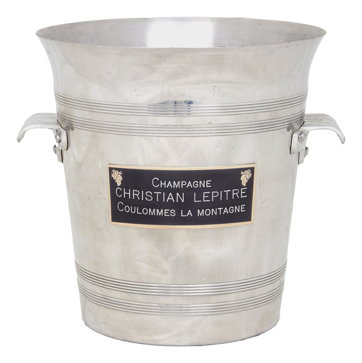 Vintage French Metal Ice Bucket