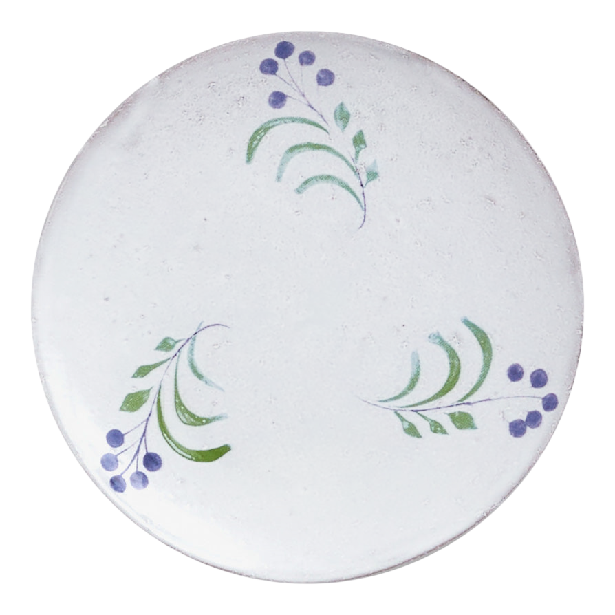 Astier de Villatte 19th Century Sprig Dessert/Salad Plate
