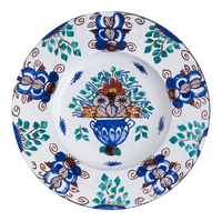 Astier de Villatte Dutch Peacock Salad Plate