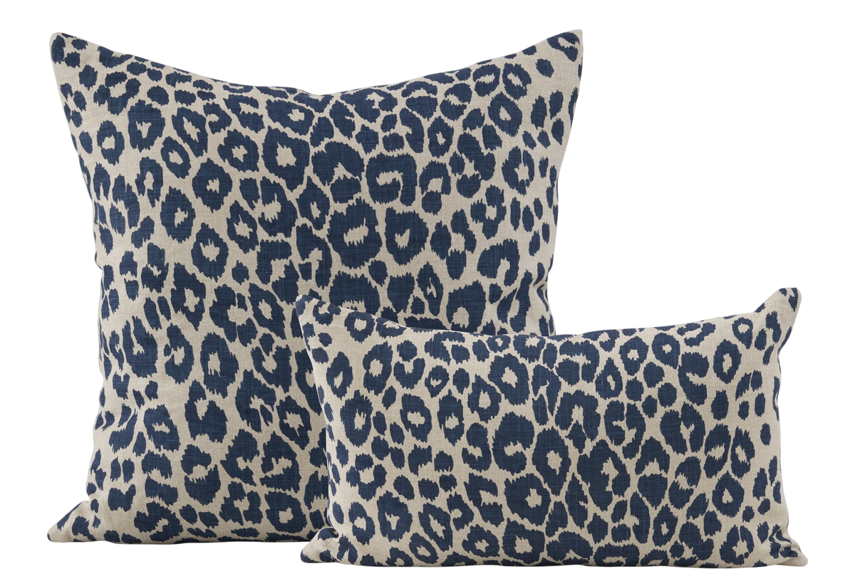 Schumacher Iconic Leopard Ink Pillows