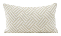 Schumacher Cross Hatch Natural Pillows