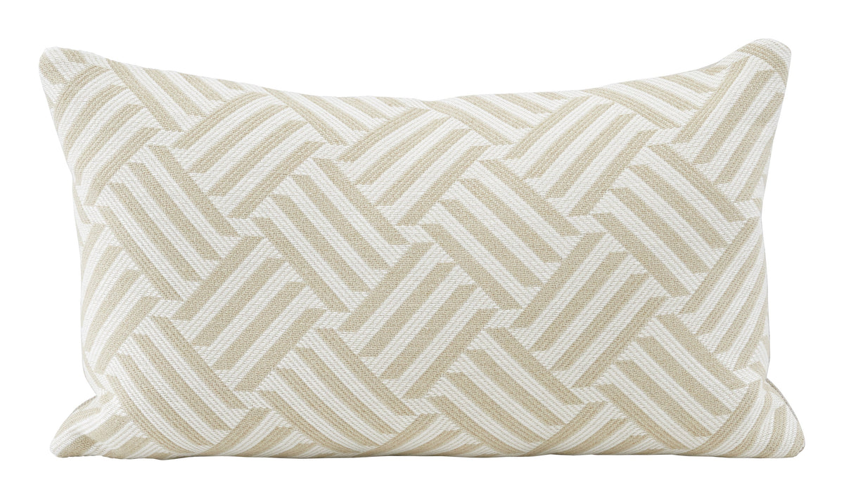 Schumacher Cross Hatch Natural Pillows