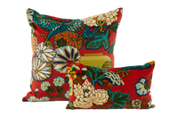 Schumacher Chiang Dragon Red Pillows