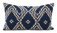 Schumacher Asaka Ikat Indigo Pillows