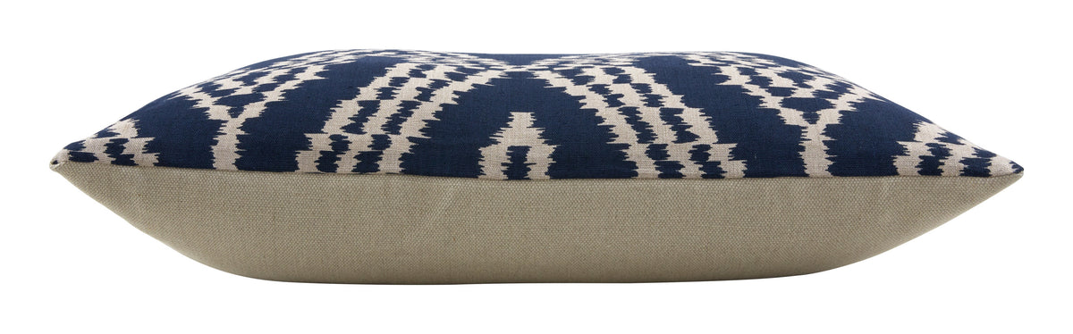 Schumacher Asaka Ikat Indigo Pillows