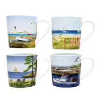 Caskata X Felix Doolittle By the Sea Mugs, Set of 4