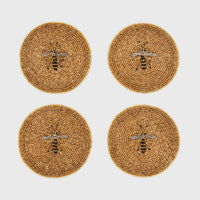 Stripey Bee Coasters (Set of 4)