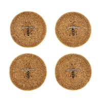 Stripey Bee Coasters (Set of 4)