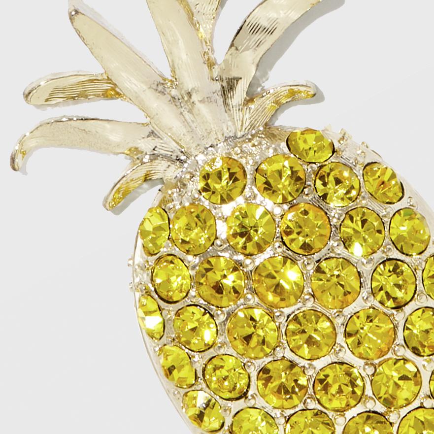 Pineapple Placecard Holders - Yellow (Set of 2)