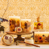Harvest Pumpkin Small Round Botanical Candle