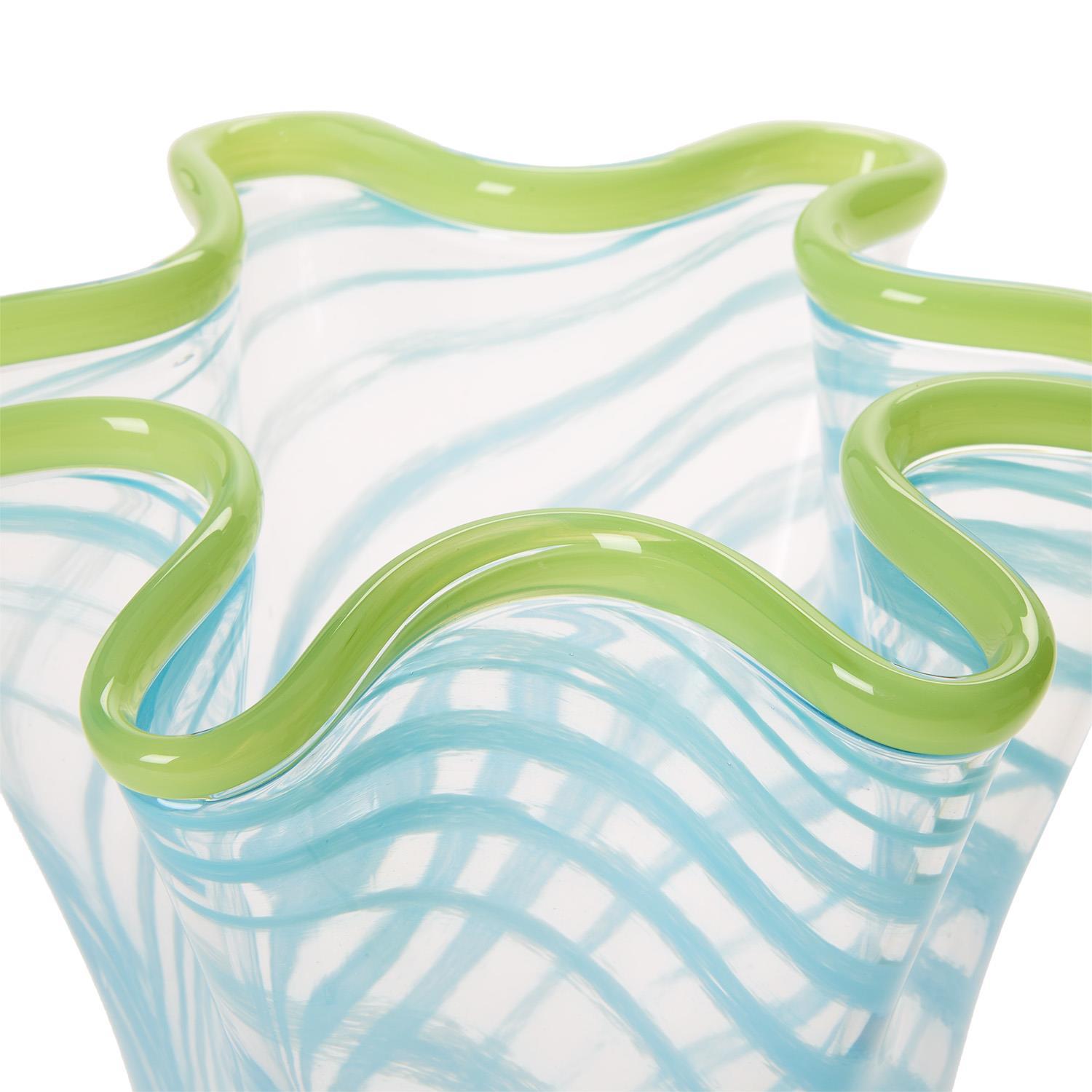 Rialto Swirl Flare Vases (Set of 2)