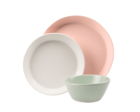 3 Piece Skali Coupe Dinner Setting