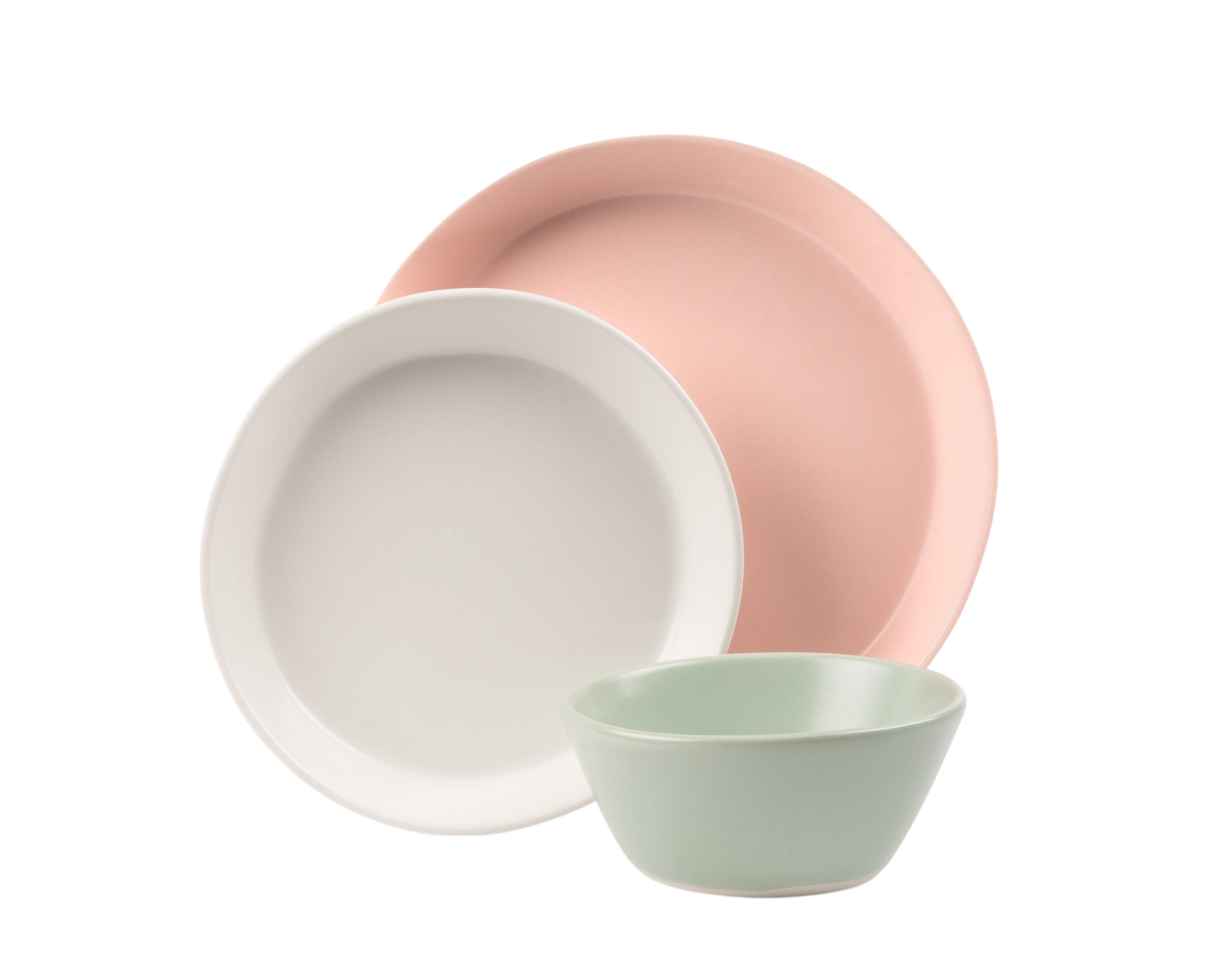 3 Piece Skali Coupe Dinner Setting