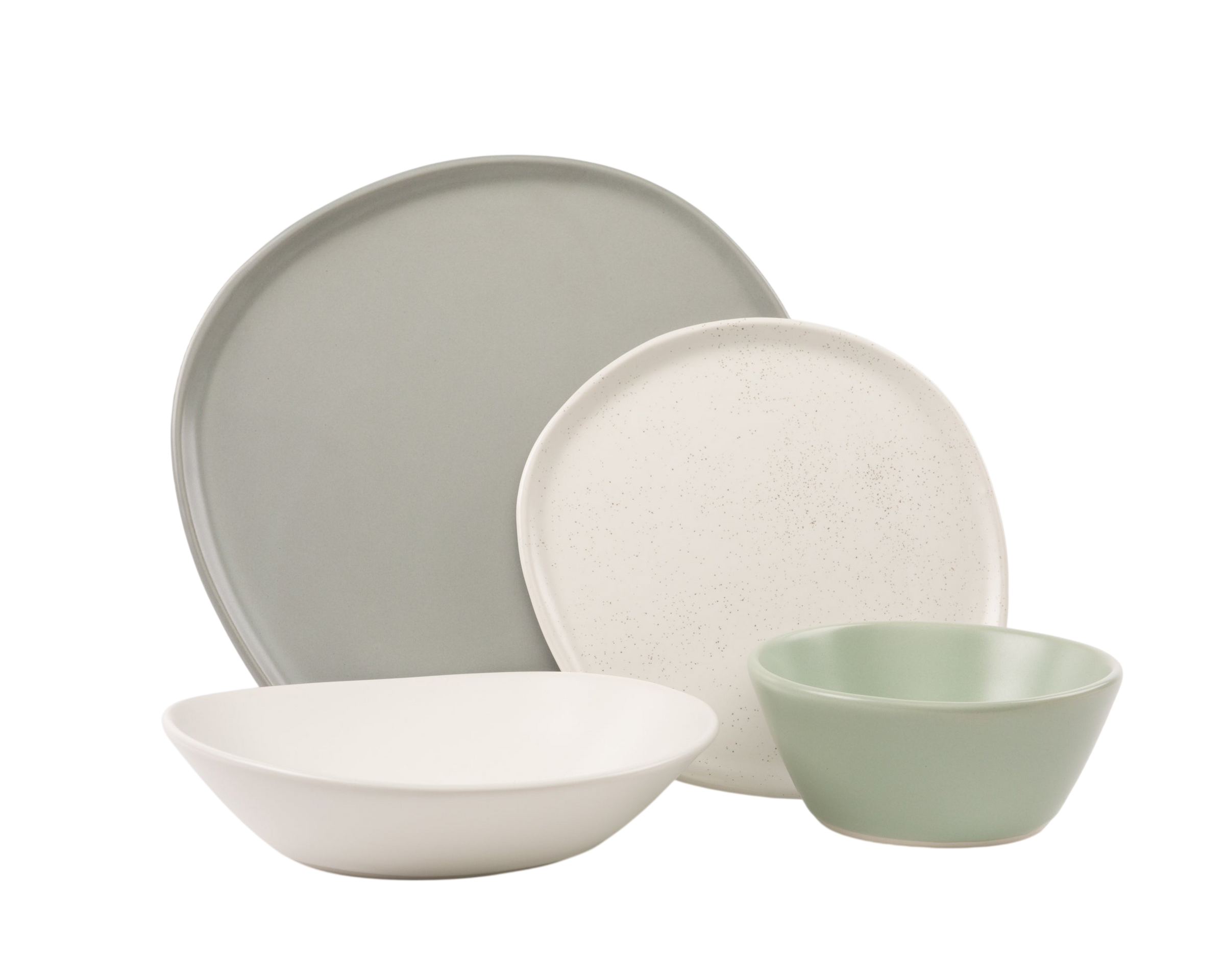 4 Piece Ripple Dinner Setting
