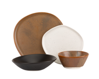 4 Piece Ripple Dinner Setting