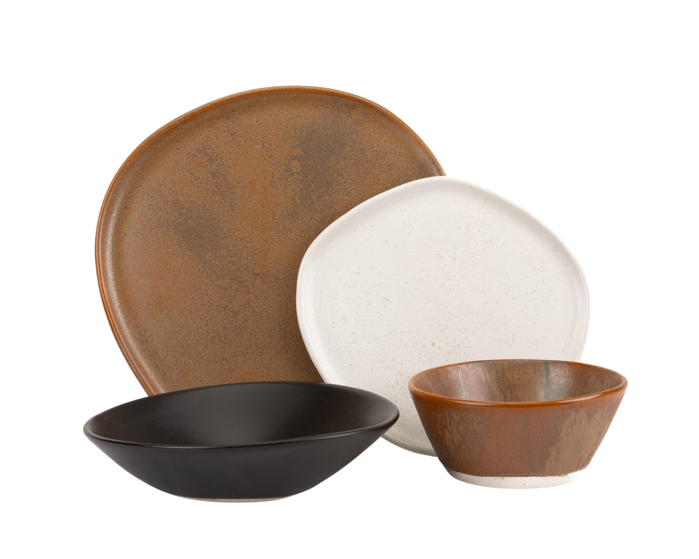 4 Piece Ripple Dinner Setting