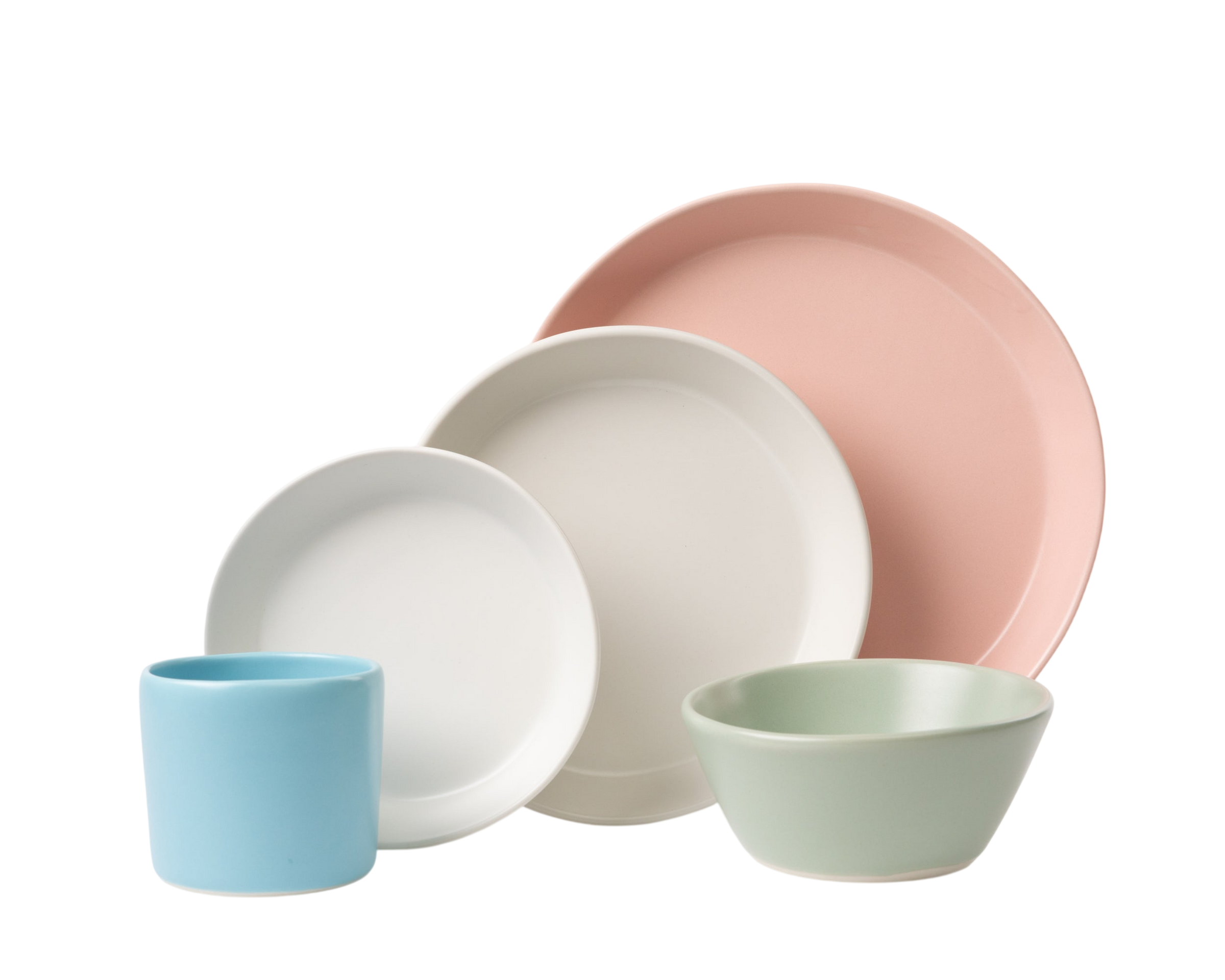 5 Piece Skali Coupe Dinner Setting