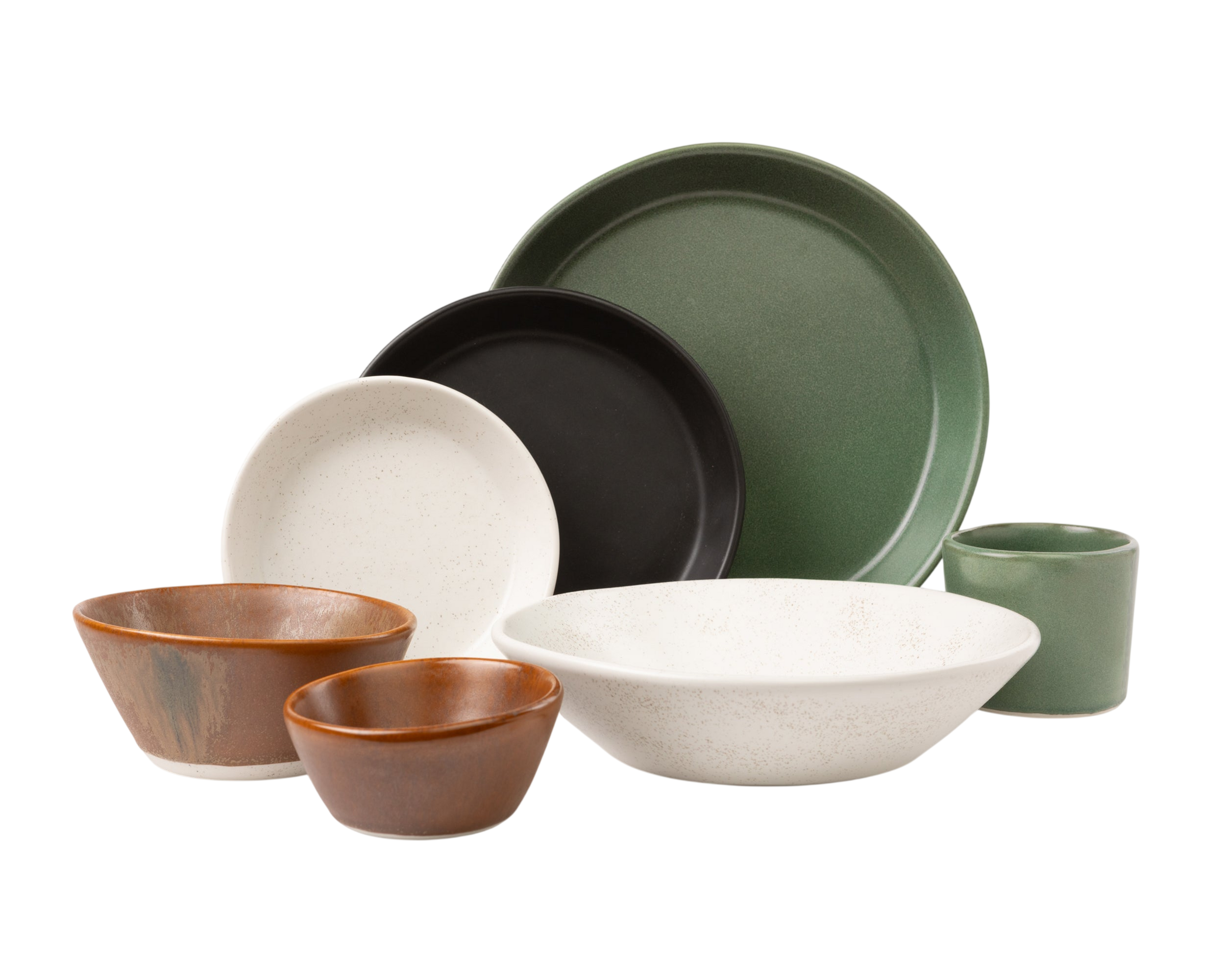 7 Piece Skali Coupe Dinner Setting