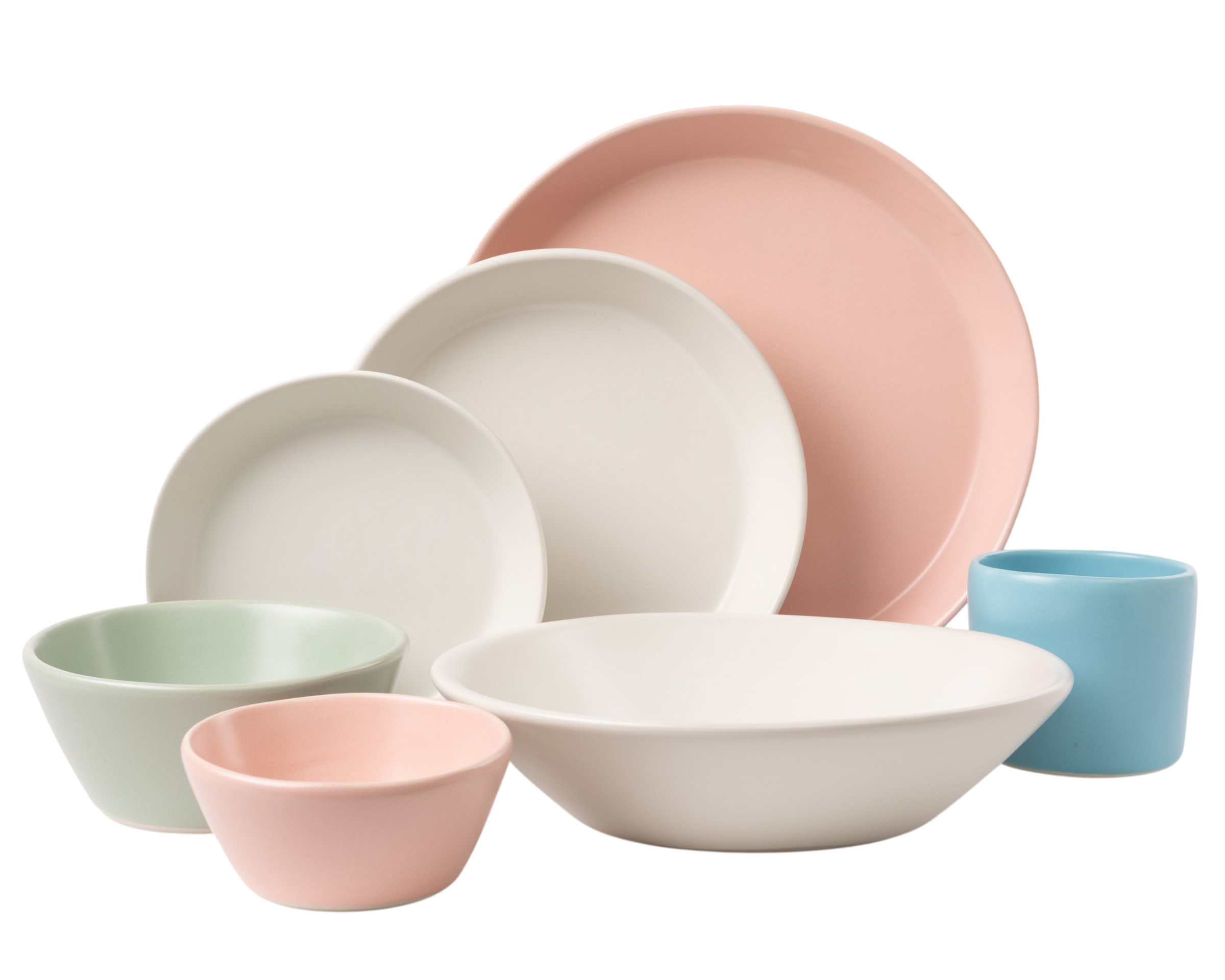 7 Piece Skali Coupe Dinner Setting