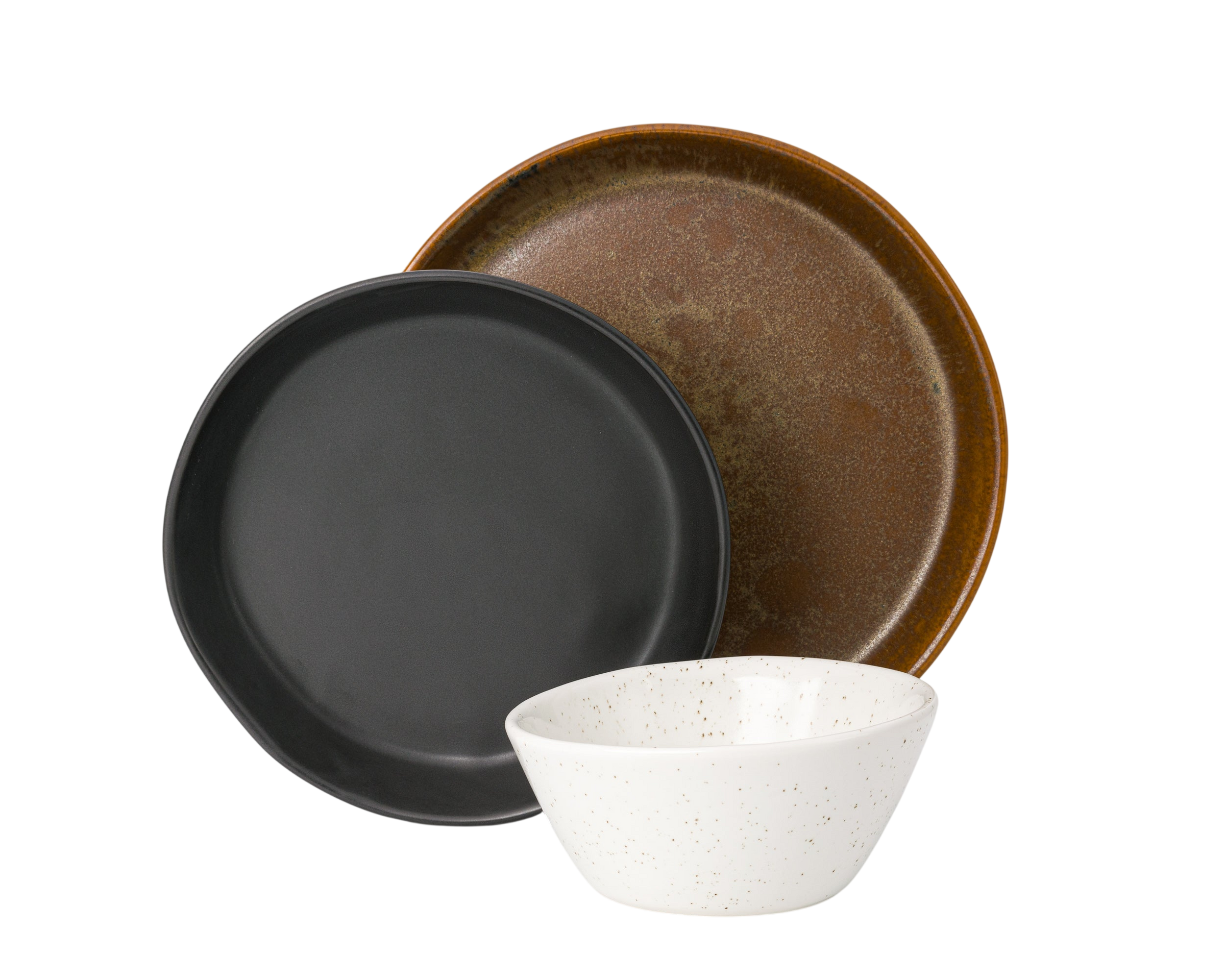 3 Piece Skali Coupe Dinner Setting
