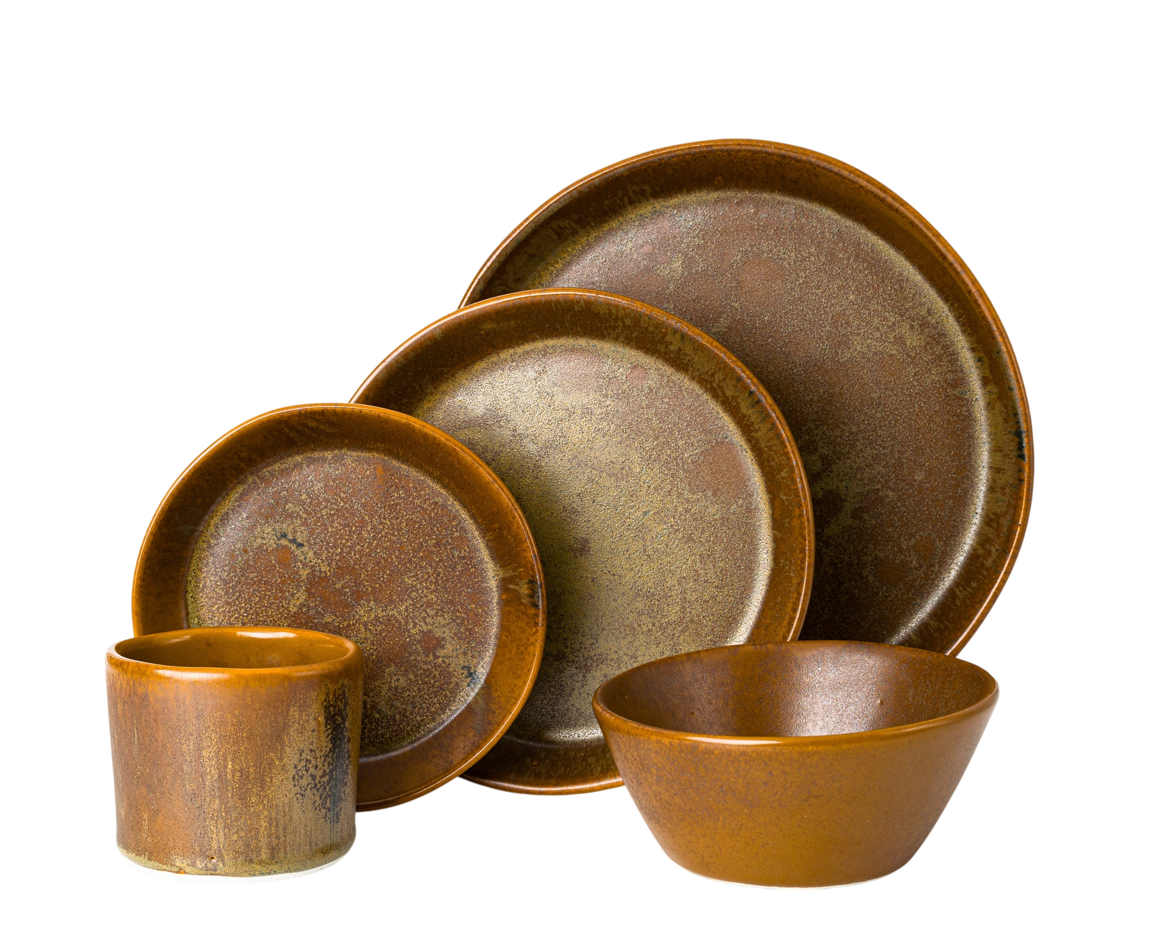 5 Piece Skali Coupe Dinner Setting