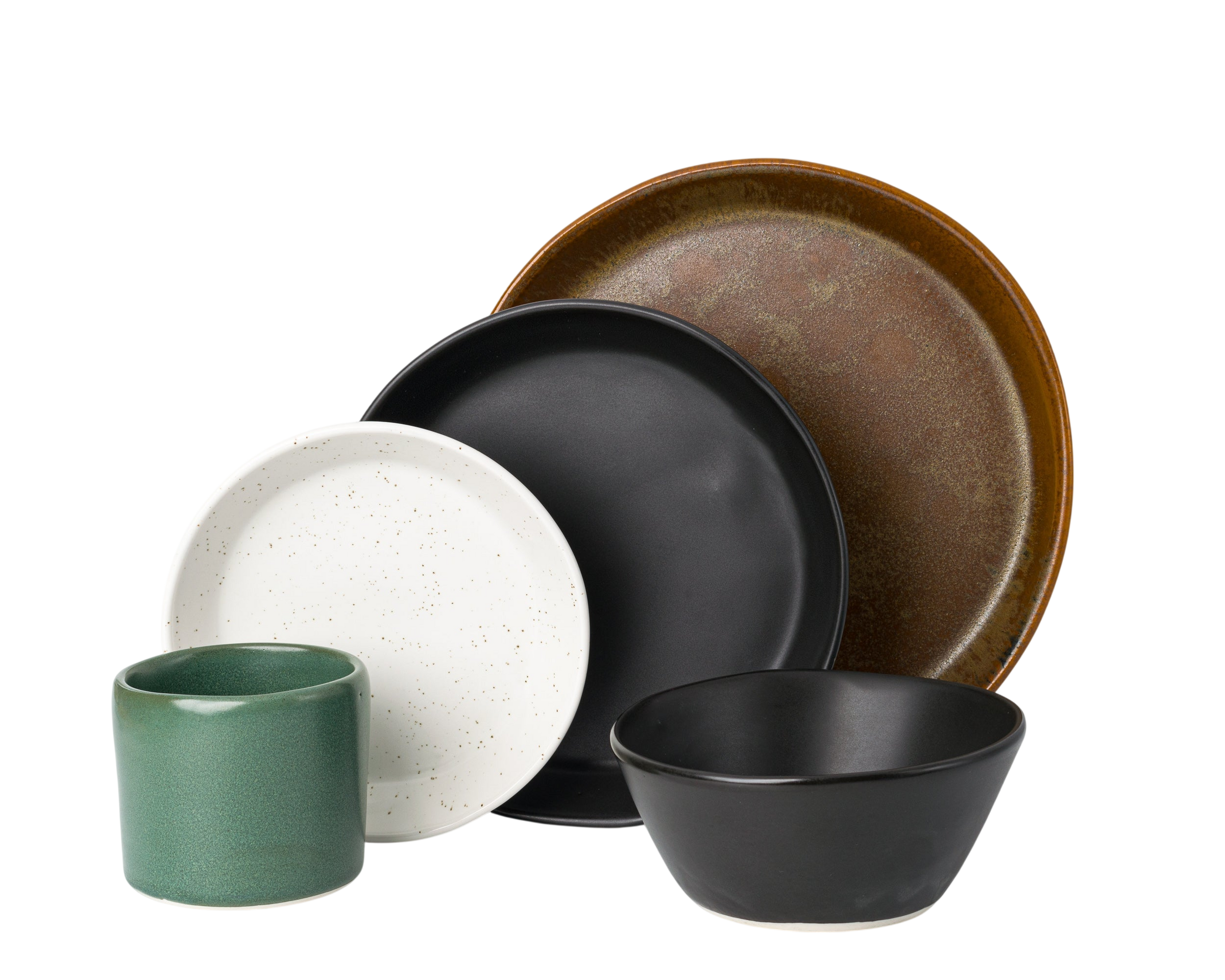 5 Piece Skali Coupe Dinner Setting