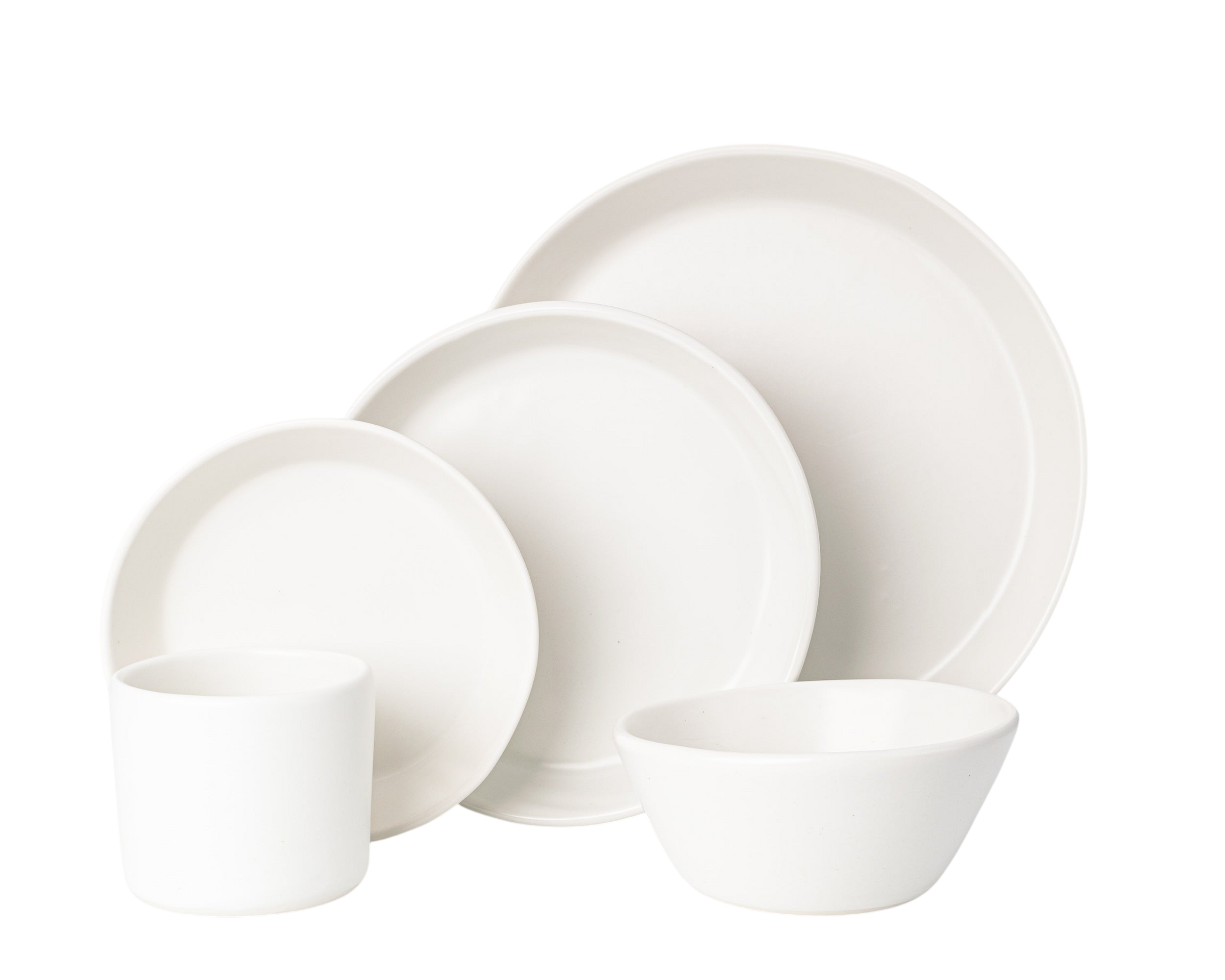 5 Piece Skali Coupe Dinner Setting