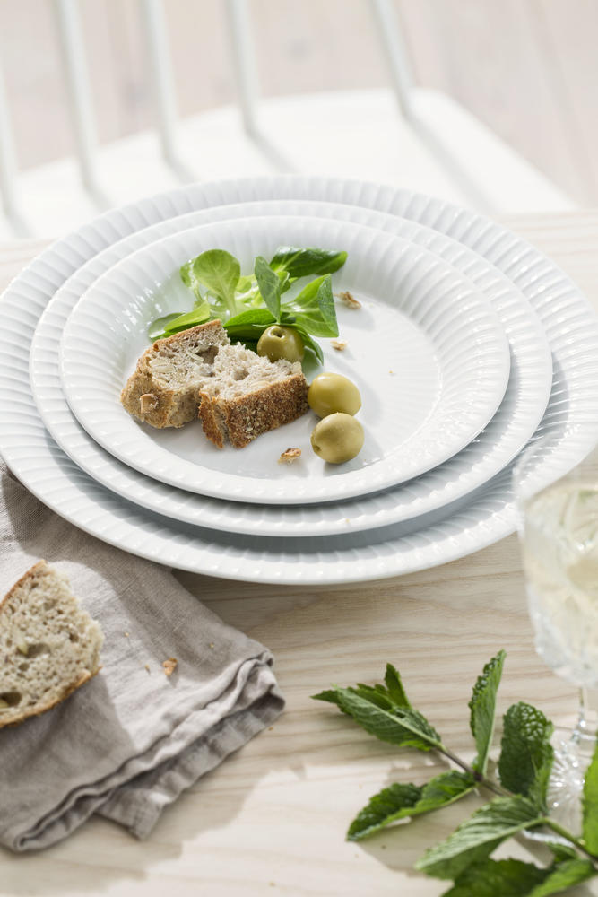 Kähler Hammershøi Plate, White, 8.7”, 3 Pcs.