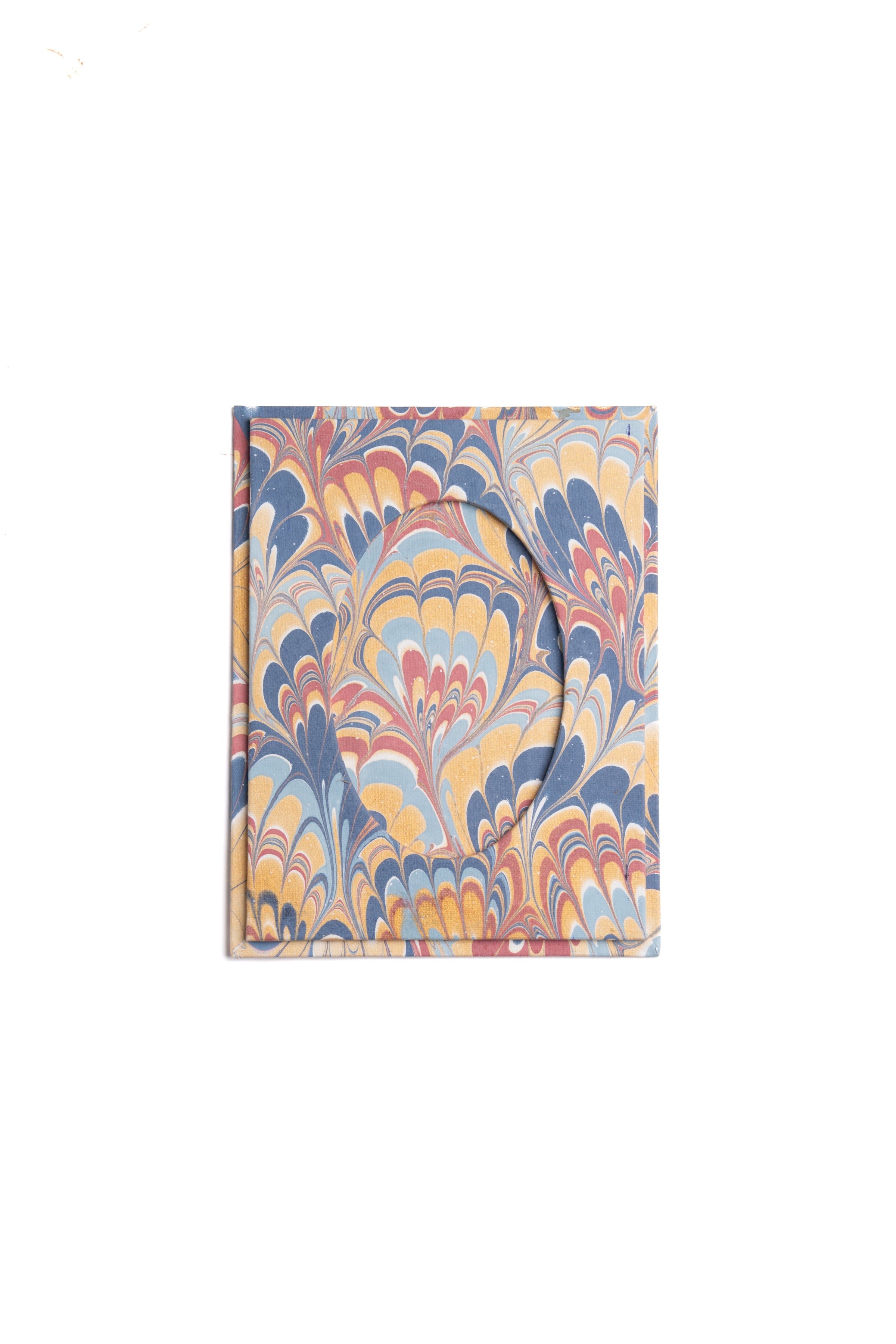 Hand-Marbled Picture Frame in Venetian Swirl, 4" x 6"