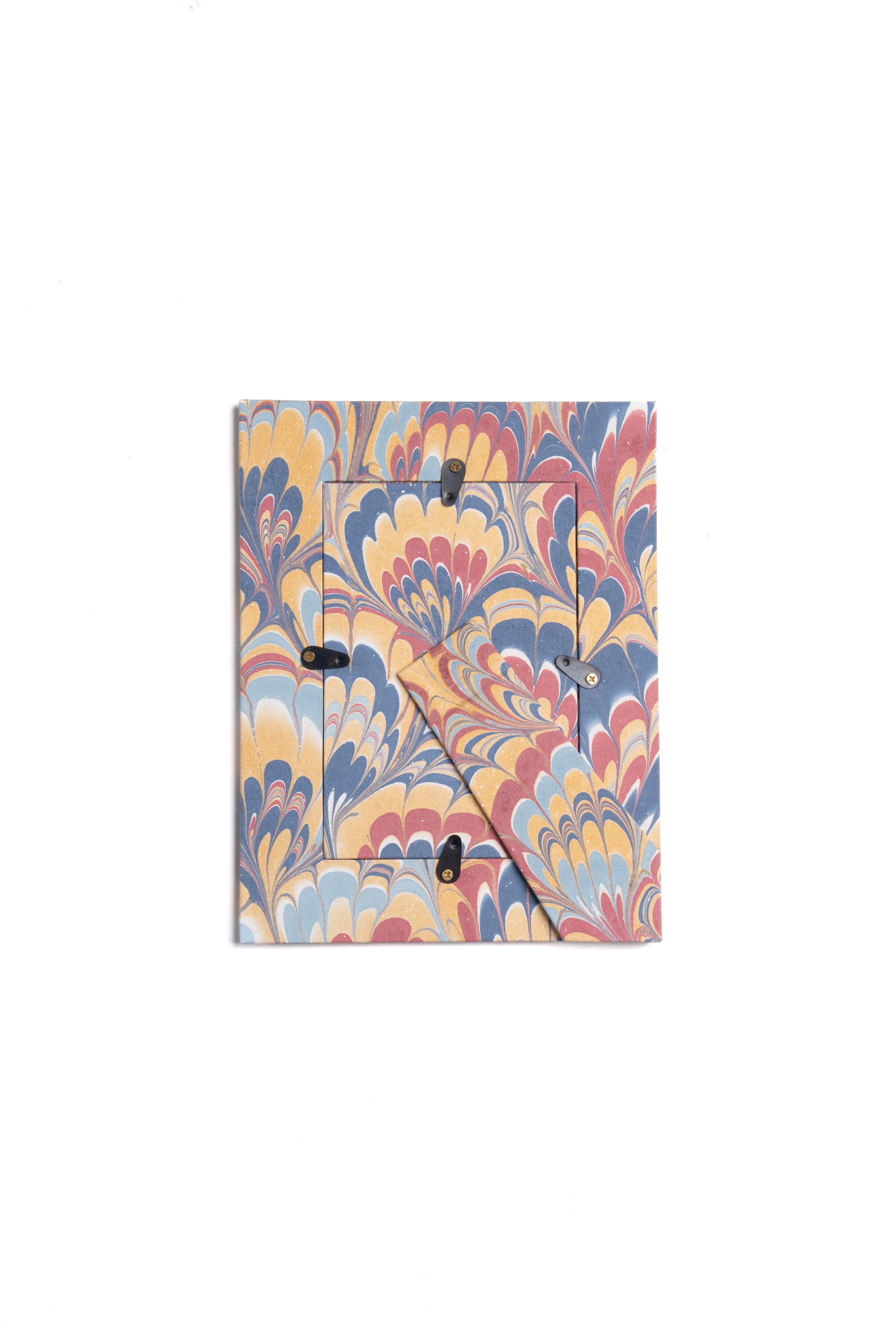Hand-Marbled Picture Frame in Venetian Swirl, 4" x 6"