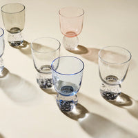 Hand Blown Bubble Glass Tumbler (Set of 2)