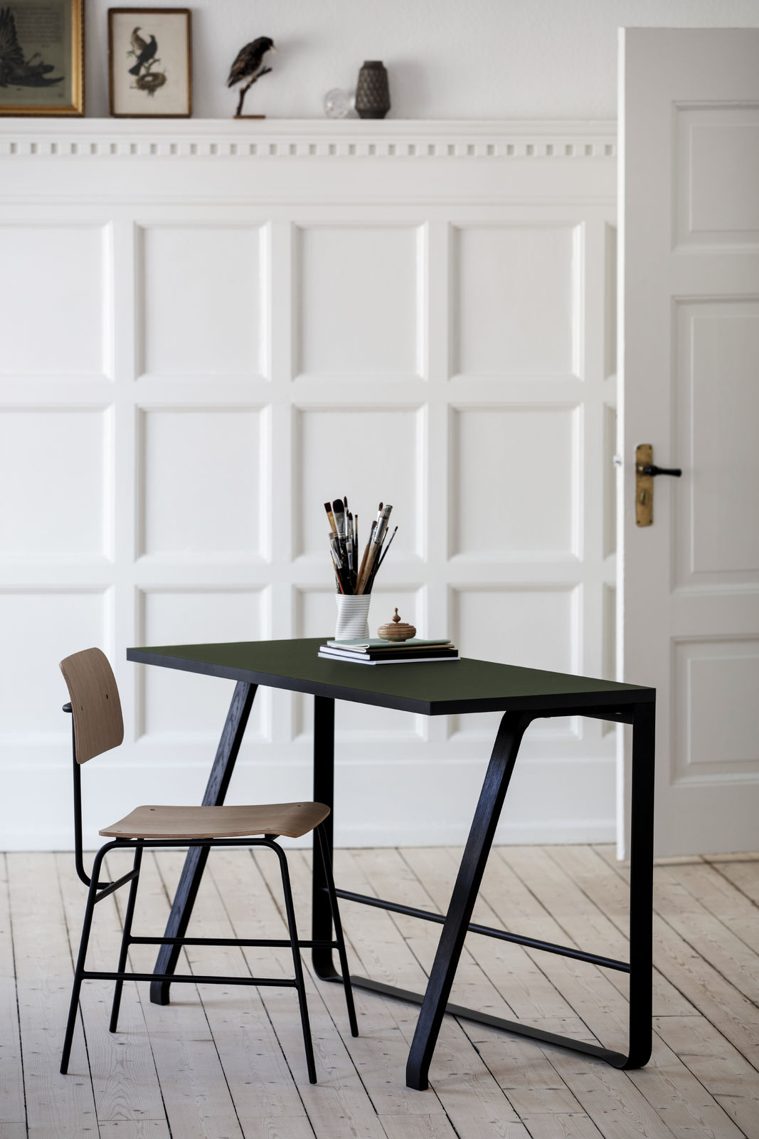 Bent Hansen Hemingway Desk, Black/Black