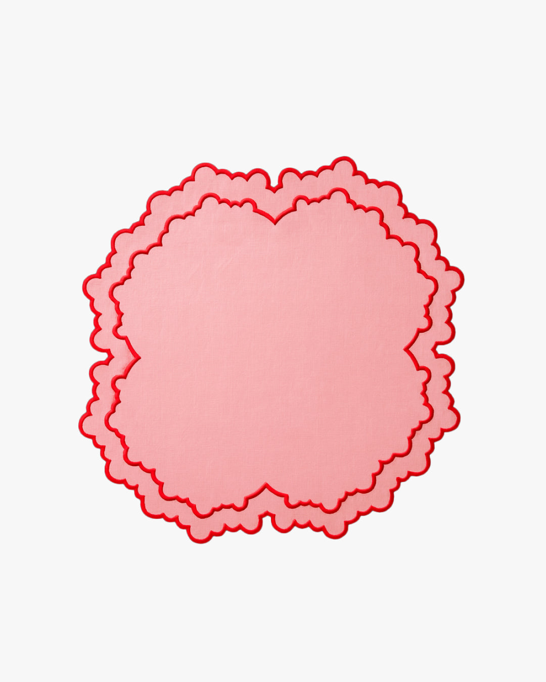 The Hibiscus Napkin Set of 4 - Rouge