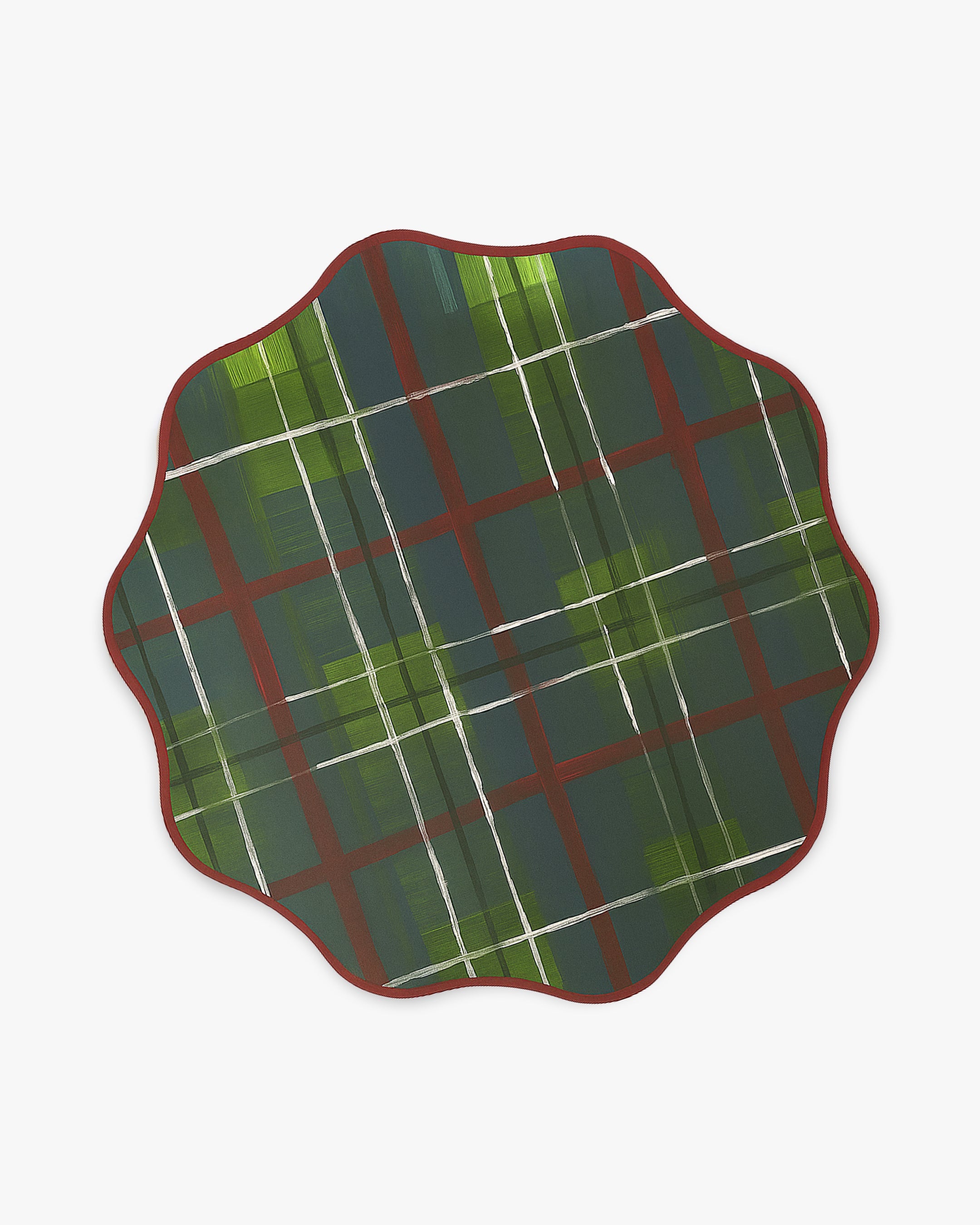 Highland Dinner Plate Set of 12 - Ivy Tartan