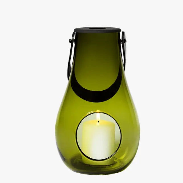 Holmegaard Lantern with Leather Handle