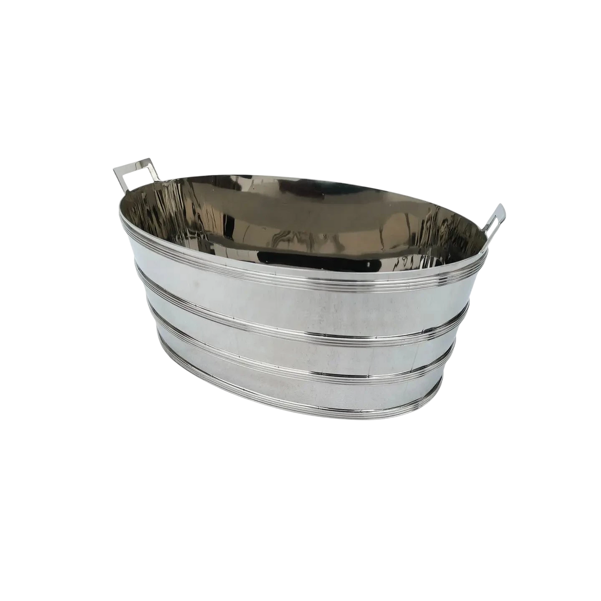 Hotel Ice Bucket Oval 19.29" X 12" Heavy Quality Stainless