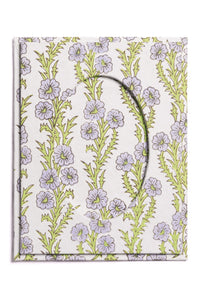 Blue Forget-Me-Not Picture Frame with Oval Opening, 4" x 6"
