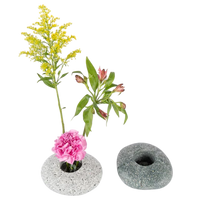 Beach Stone Ikebana Vase